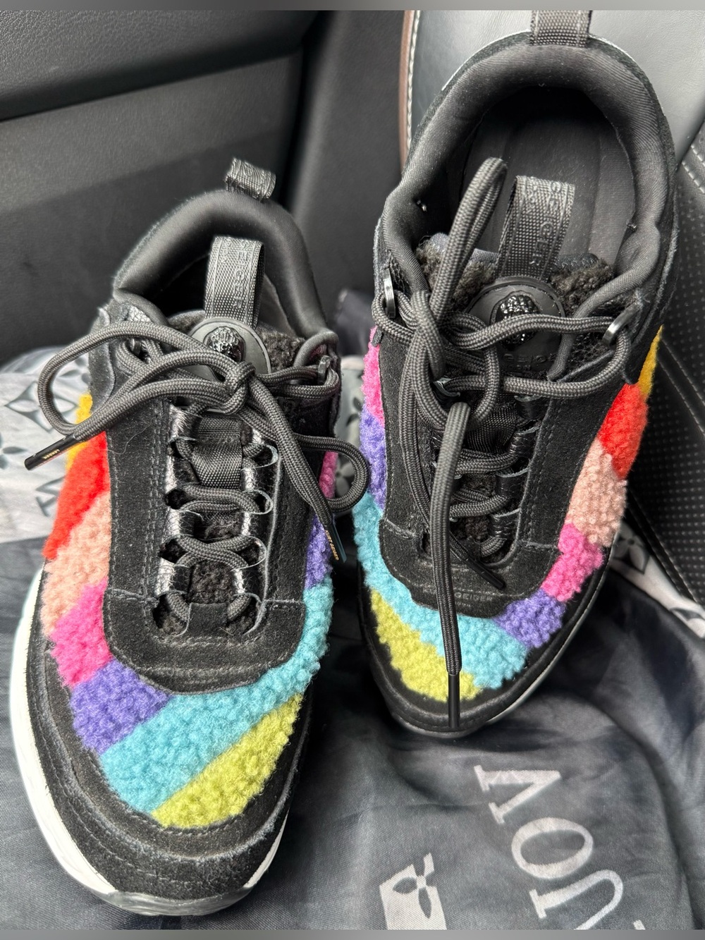 Kurt Geiger Kensington Rainbow Shearling Platform Sneakers Women’s EU 36 / US 6